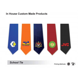 School Tie In House Custom Made Products